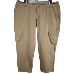 Bonobos Fielder Pants Mens 3XL Cargo Beige Tan Hiking Outdoors‎ Stretch Wicking